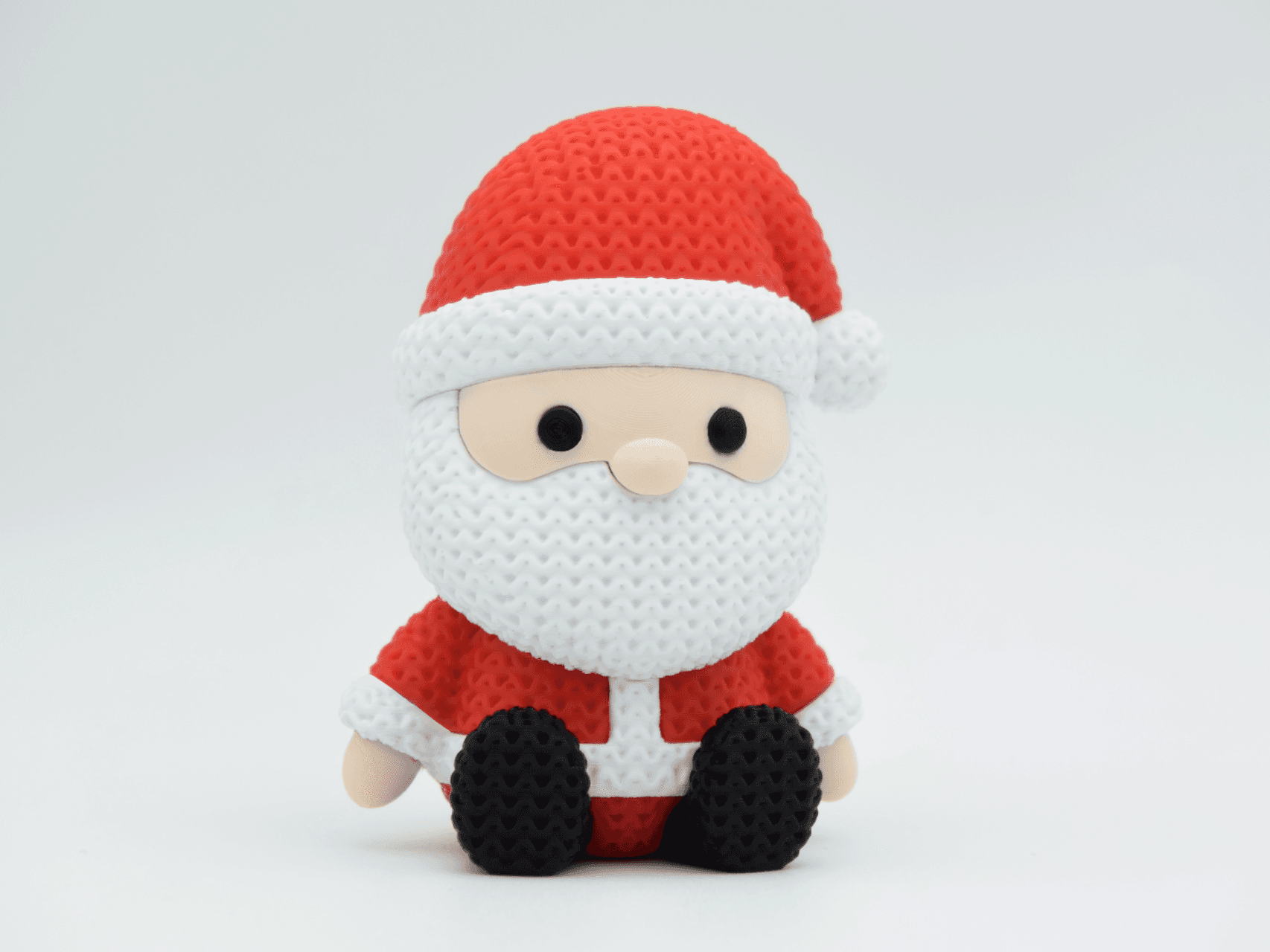 Boneco de Papai Noel Estilo Tricô